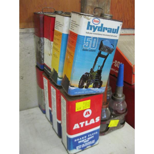 8 VARIOUS AUTOMOTIVE TINS