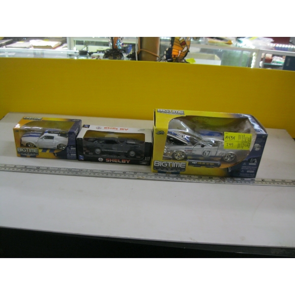 3 SHELBY DIECAST CARS