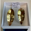 Image 1 : LG. STERLING SILVER EARRINGS PLATED W/18KT GOLD