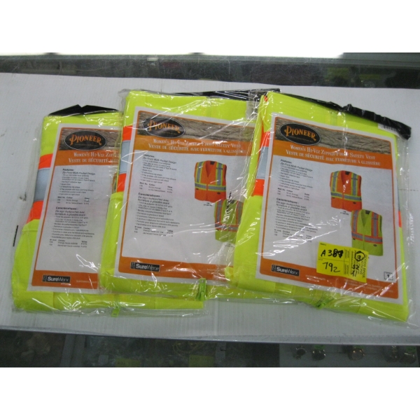3 - SZ FL WOMAN'S HIGH VIS SAFETY VEST