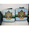Image 2 : 2 CUSHIONS & A OIL LANTERN