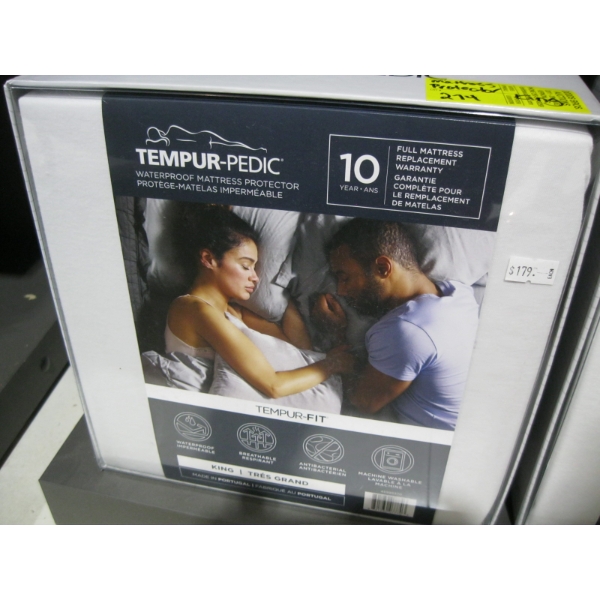 TEMPUR-PEDIC KING SIZE WATERPROOF MATTRESS PROTECTOR