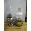 Image 1 : 2 METAL BASED OIL LAMPS W/SHADES
