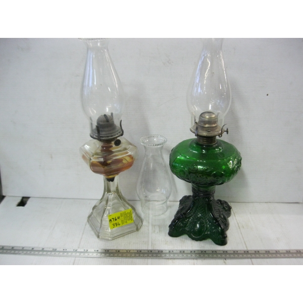 2 OIL LAMPS