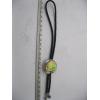 Image 2 : SILVER W/WHITE NATIVE DRESS NAVAJO BOLO TIE & TURQUOISE ENDS