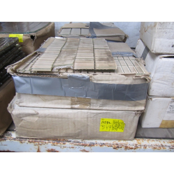 2 BOXES OF GLASS MOSAIC TILE