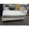 Image 1 : DOUBLE SIZE BOX SPRING & MATTRESS W/ROLLER FRAME