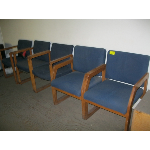 5 UPHOLSTERED CHAIRS