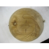 Image 1 : COAST SALISH SIGNED ON BACK WOODEN SPINDLE WHORL BY GEORGINA HALDANE