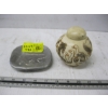 Image 1 : METAL DISH & A SM. LIDDED VASE