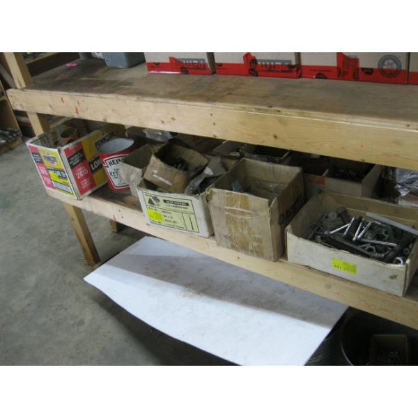 MISC. NUTS, BOLTS, SHIM STOCK, ETC.