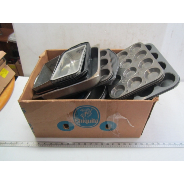 ASST. BREAD PANS, MUFFIN TINS, ETC.
