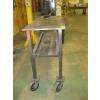 Image 2 : METAL TOPPED TABLE ON CASTORS - 4'X19"