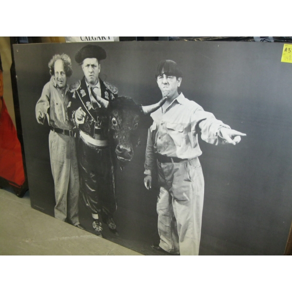 FRAMED PICTURE OF 3 STOOGES