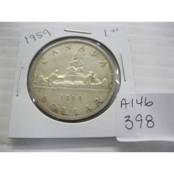 1959 CDN SILVER $1 COIN