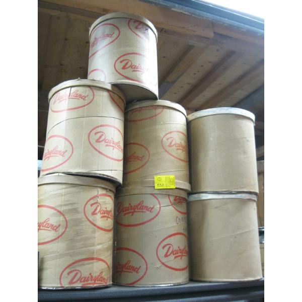 7 CARDBOARD ICE CREAM DRUMS