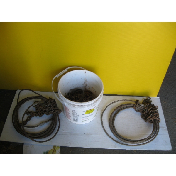 CABLE & CHAIN SLING & A CHAIN
