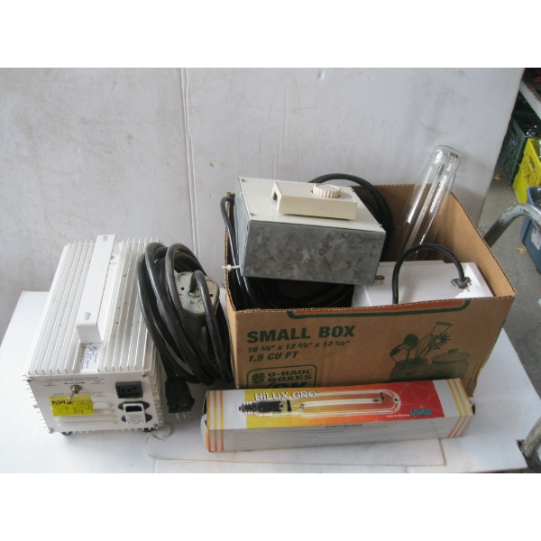 MISC. LIGHT BALLAST W/LIGHT, ETC.