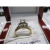 Image 5 : LADIES 14-18KT DIAMOND RING SET, .52CT DIAMOND W/A $3760, SZ 7