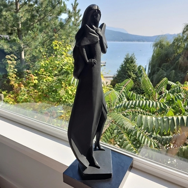 1988 DAVID FISHER AUSTIN PRODUCTIONS "MADAM BUTTERFLY" 19.5" SCULPTURE