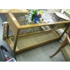 Image 1 : 2 TIER HALL TABLE W/LOWER PLANT STAND