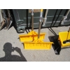 Image 3 : 2 SNOW SHOVELS, BROOM, PUSH SALT DISPENSER