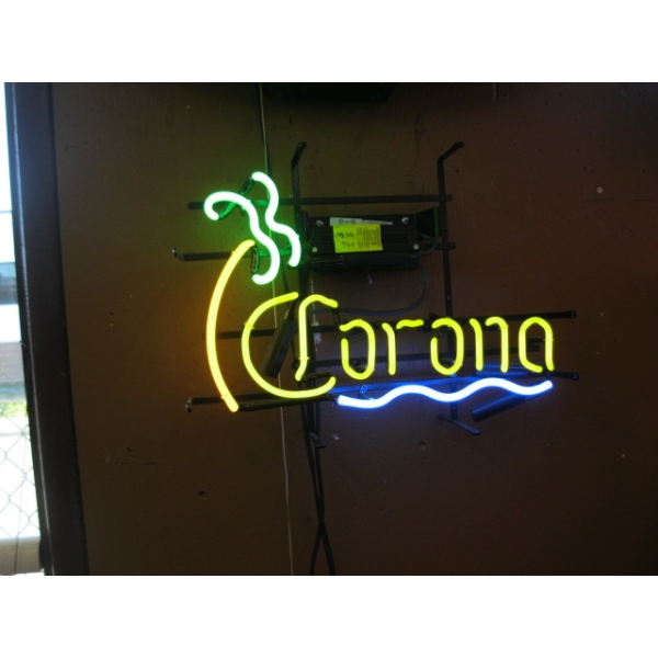 VINTAGE NEON CORONA SIGN