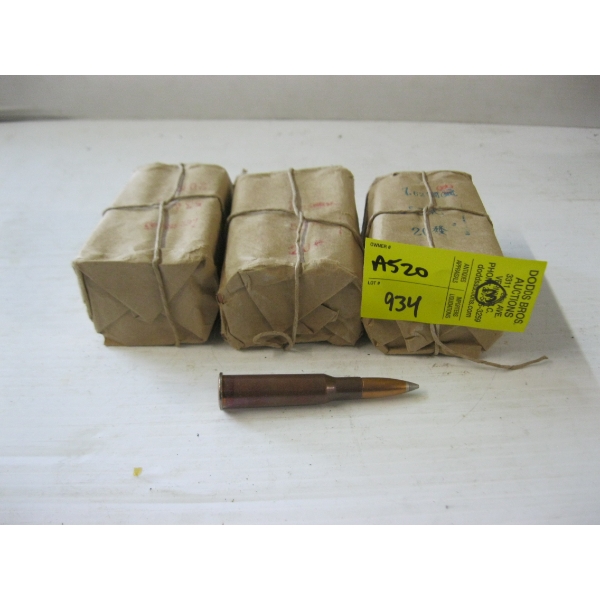 3 PACKAGES OF 7.62X54