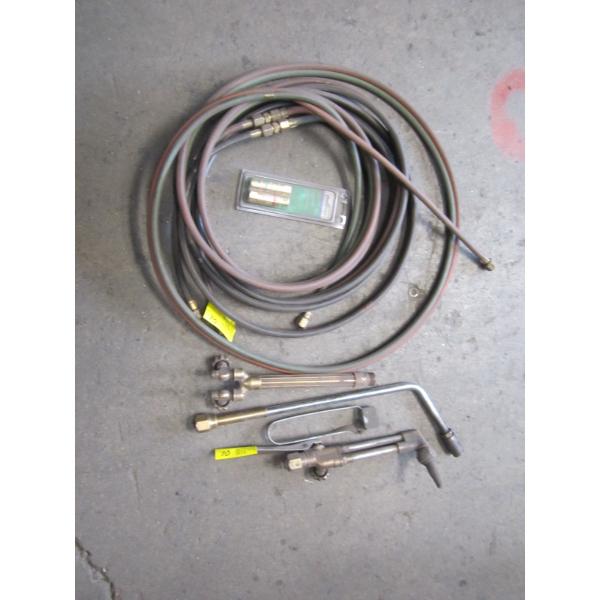 ASST, OXY ACETYLENE TORCH PIECES, HOSE, ETC.