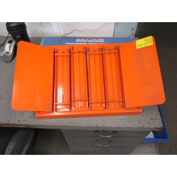 ORANGE METAL BINDER HOLDER