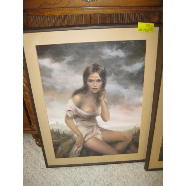 FRAMED PORTRAIT OF YOUNG GIRL