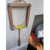 Image 3 : VINTAGE ICE SKATES W/SHARPENER HOLDER, GOALIE STICK, OLD SET OF GOLF CLUBS