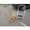Image 1 : WOODEN DRYING RACK & 2 STEP LADDER