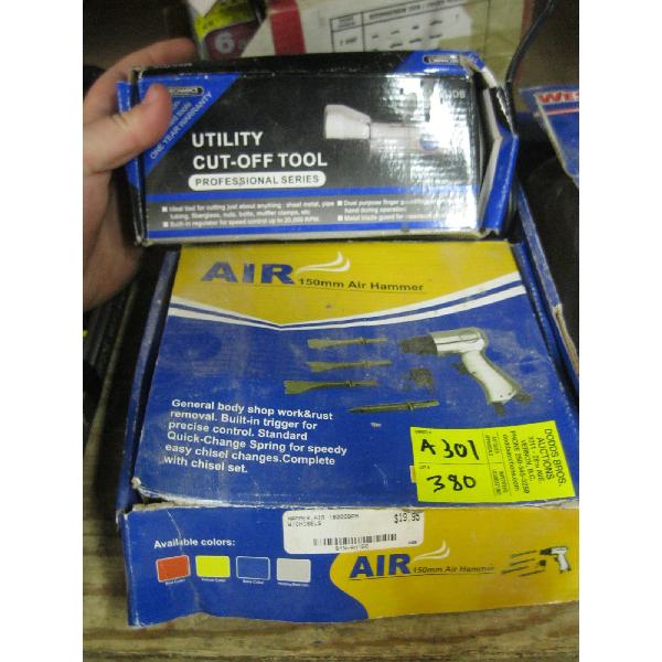 UTILITY CUT OFF TOOL & AN AIR HAMMER