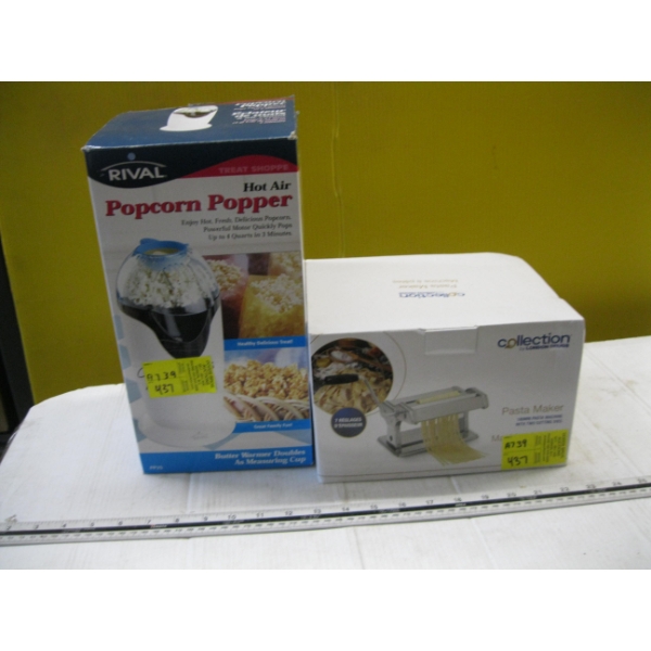 RIVAL  POPCORN MAKER & A PASTA MAKER
