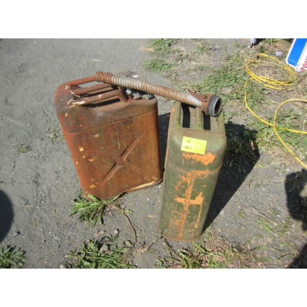 2 - 5 GALLON FUEL CANS