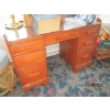 Image 1 : SOLID MAPLE 7 DRAWER DESK W/BENCH