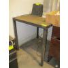 Image 1 : SQUARE METAL TOP TABLE, APPROX. 27 1/2X31