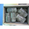 Image 4 : 3 WOODEN CRATES OF GLASS BOTTLES & CANNISTERS