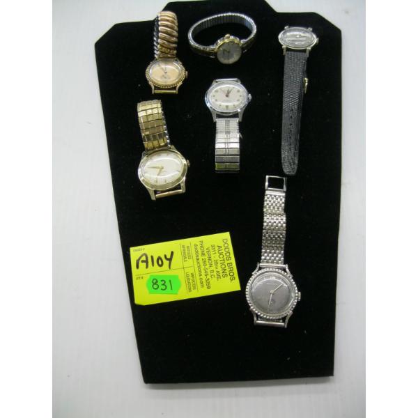 6 WATCHES - BULOVA, ETC.