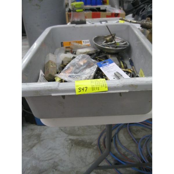BIN OF ASST. DRILL BITS, ETC.