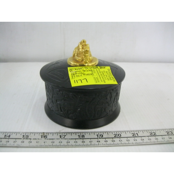 NWC BOMA HAIDA NATIVE RESIN BOX W/LID