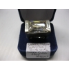 Image 3 : SZ 6.5 LADIES STERLING SILVER .925 RING W/LG. CLEAR STONE, 18G