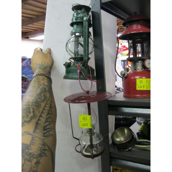 2 SMALL OIL LANTERNS