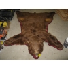 Image 1 : BROWN BEAR RUG W/HEAD MOUNT