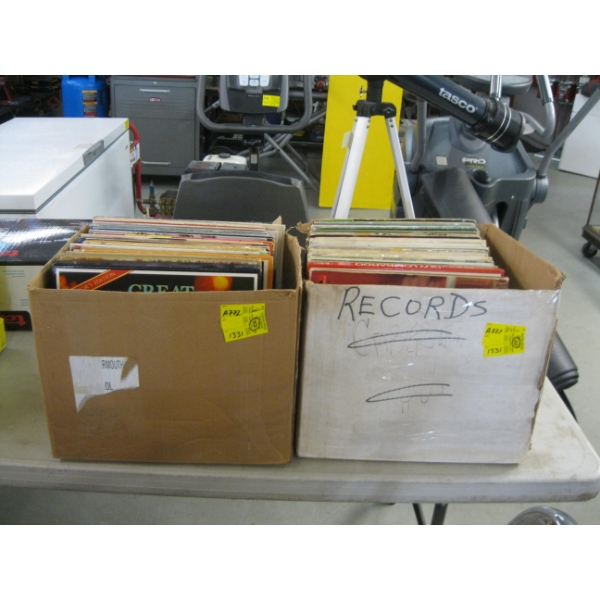 2 BOXES OF ASST. RECORDS