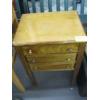 Image 3 : SM. 3 DRAWER SEWING CABINET W/MISC. CONTENTS