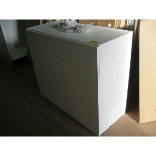 IKEA SEKTION CABINET, 36X14 3/4X30  - COMPLETE W/HINGES & DOORS - NO SHELVES