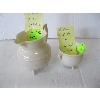 Image 1 : BELLEEK IRISH POT CREAM, 2ND MARK, & BELLEEK IRISH POT TINY, 2ND MARK