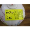 Image 3 : HAND PAINTED MILK GLASS ITEMS: S&Ps, OIL LAMP, ETC.